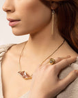 Captured Enhydro Ring - 18k Gold