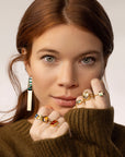 turquoise earrings, gold earrings, unique earrings, gold jewelry, turquoise jewelry, hilary finck jewelry, fine jewelry, unique jewelry, handmade jewelry.