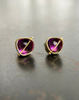 Captured Amethyst Studs