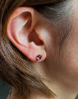 Captured Amethyst Studs