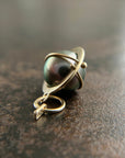 tahitian pearl, aubergine, 14k gold pendant, pearl charm, 14k gold charm, fine jewelry, pearl necklace
