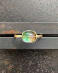 bicolor tourmaline ring in 18 gold