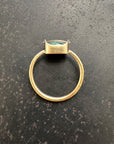 bicolor tourmaline ring in 18 gold