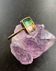 Captured Bicolor Tourmaline Ring