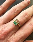 Captured Bicolor Tourmaline Ring