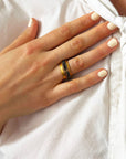 Black Diamond Channel Ring