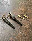 Captured® Black Jade Torpedo Earrings