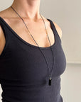 Black Tourmaline Bead Pendant