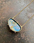 Captured Boulder Opal Galaxy Necklace