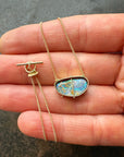 Captured Boulder Opal Galaxy Necklace