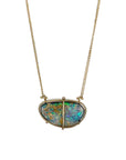 Captured Boulder Opal Galaxy Necklace