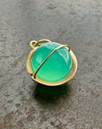 Captured® Chrysoprase Orb Pendant