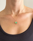 Captured® Chrysoprase Cube Pendant