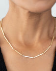 Hammered Bar Chain