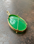 Captured Chrysoprase Freeform Pendant