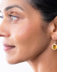 Captured® Citrine Orb Earrings