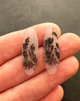 Dendritic Agate Oval Pair