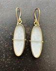 One of a Kind Dendritic Agate Captured® Earrings in 18k Gold