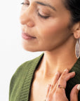 Captured® Dendritic Agate Oval Earrings