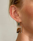 Captured® Dendritic Agate & Persian Turquoise Bead Earrings