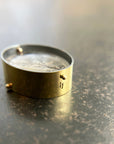 dendritic quartz pendant in gold setting