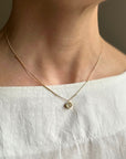 Captured Old Mine Cut Diamond Necklace