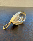 Captured Enhydro Quartz Teardrop Pendant