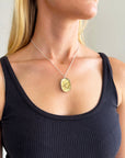 Enhydro Quartz Pendant with 3-Way Rolo Chain