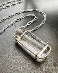 Enhydro Quartz Rectangular Pendant