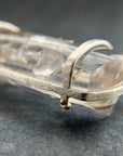 enhydro quartz pendant in silver and 18k gold