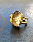 Captured Enhydro Ring - 18k Gold