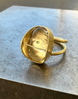 Captured Enhydro Ring - 18k Gold