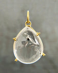 Captured ® Enhydro Quartz Teardrop Pendant
