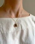 Captured Fire Opal Charm