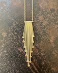 Hand Hammered Fringe Necklace