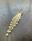 Hand Hammered Fringe Necklace