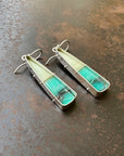 Captured Indonesian Opalized Wood Earrings