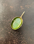 Captured Siberian Cat's Eye Nephrite Jade Charm