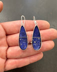 Captured Lapis Teardrop Earrings
