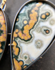 Captured® Teardrop Ocean Jasper Statement Earrings