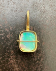 crystal opal pendant in 18k gold