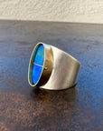 Captured Oval Opal Ring