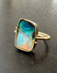 Captured Opal Statement Ring