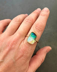 Captured Opal Statement Ring
