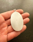 Persian Turquoise Pendant with 3-Way Silver Curb Chain