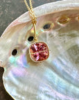 Captured Pink Tourmaline Necklace