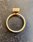 pink tourmaline ring in 18k gold