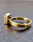pink tourmaline ring in 18k gold