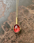 Captured Pink Tourmaline Pendant