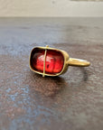 Captured Pink Tourmaline Ring